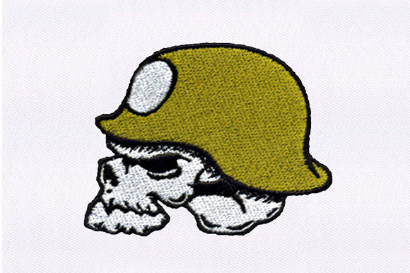 Army Hat Skull Embroidery Design