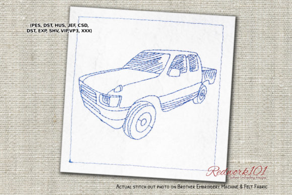 Pickup Truck Bluework: A Boutique Embroidery Review
