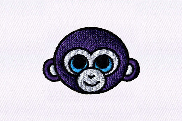 Purple Monkey: A Charming Woodland Embroidery Design